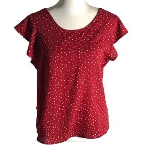 Papermoon Stitch Fix ruffle sleeve lightweight top Sz Medium